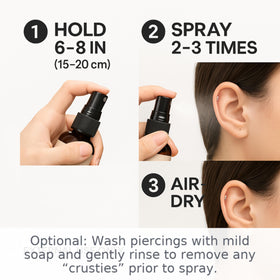 Wacan fine mist application dispersing saline spray for gentle cleaning