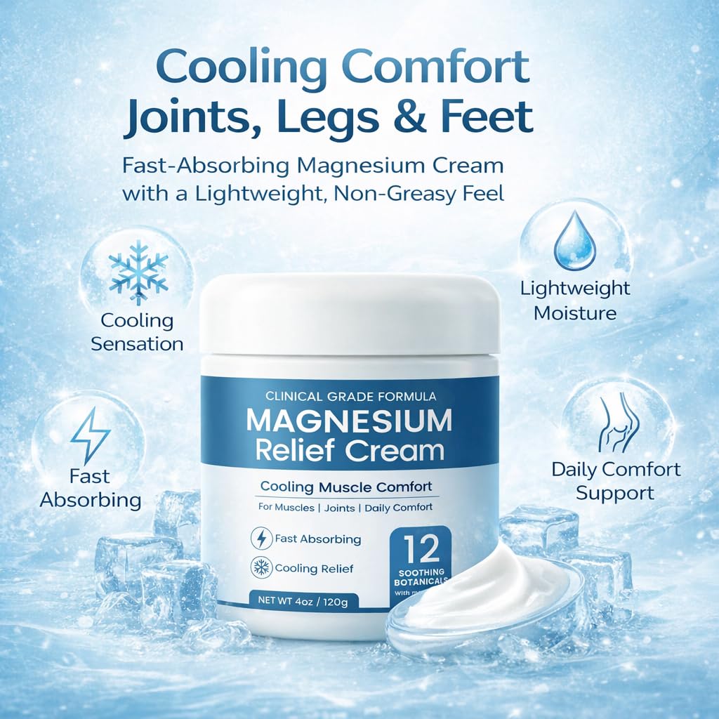 WAESKI applied to lower leg demonstrating cooling relief and easy massage-in
