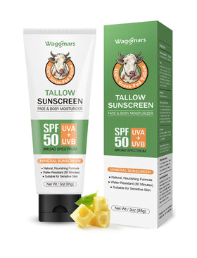 Wagomars front packaging 3oz showing SPF50 protection and travel convenience