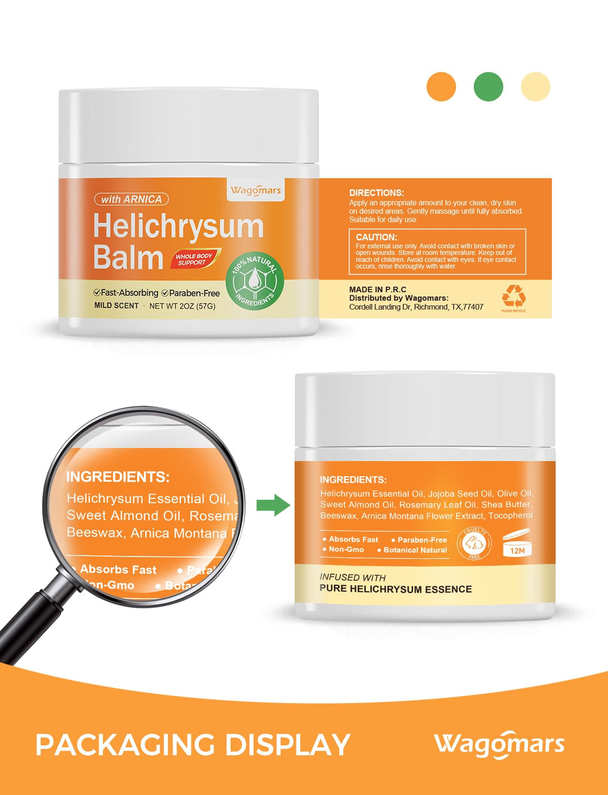 Wagomars balm in eco-friendly packaging conveying clean natural care
