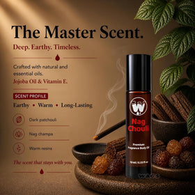 WagsMarket Nag Chouli applied on wrist in lifestyle scene for long-lasting scent benefit