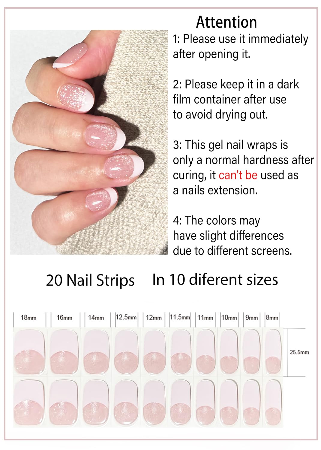 Wahrshei application in hand with file and stick demonstrating easy at-home use