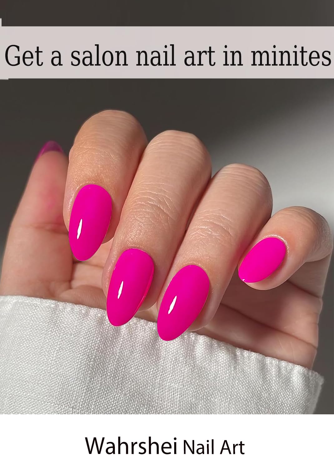 Wahrshei application tools and contents laid out for easy DIY manicure