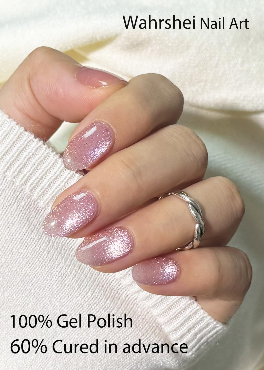 Wahrshei close-up of gel texture highlighting cat-eye depth and shine