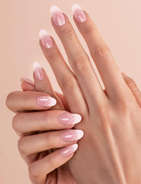 Wahrshei close-up of gel strip texture showing smooth gradient and easy adhesion benefit