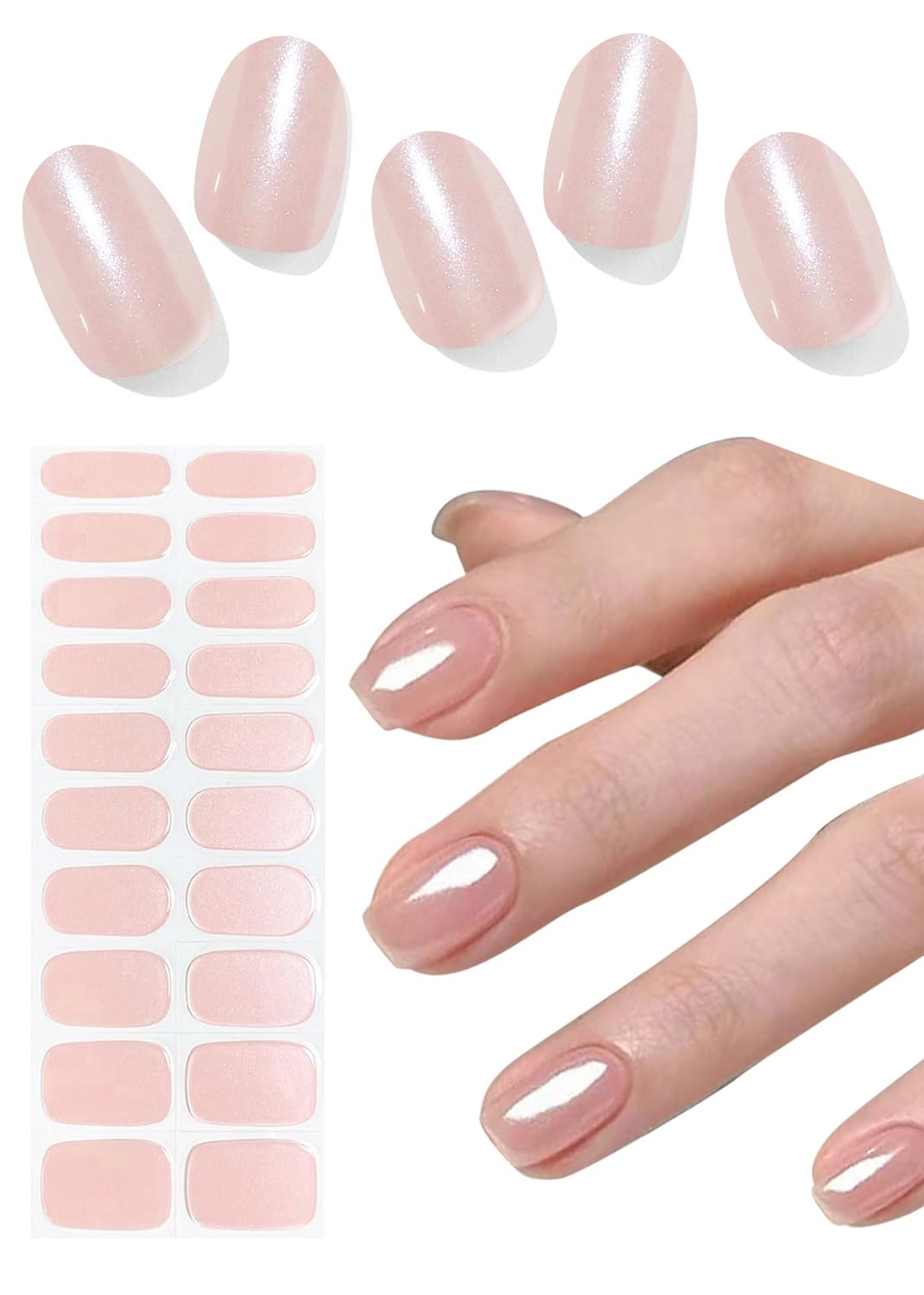 Wahrshei front packaging showing 20 glazed donut pink strips, clear product view and benefit
