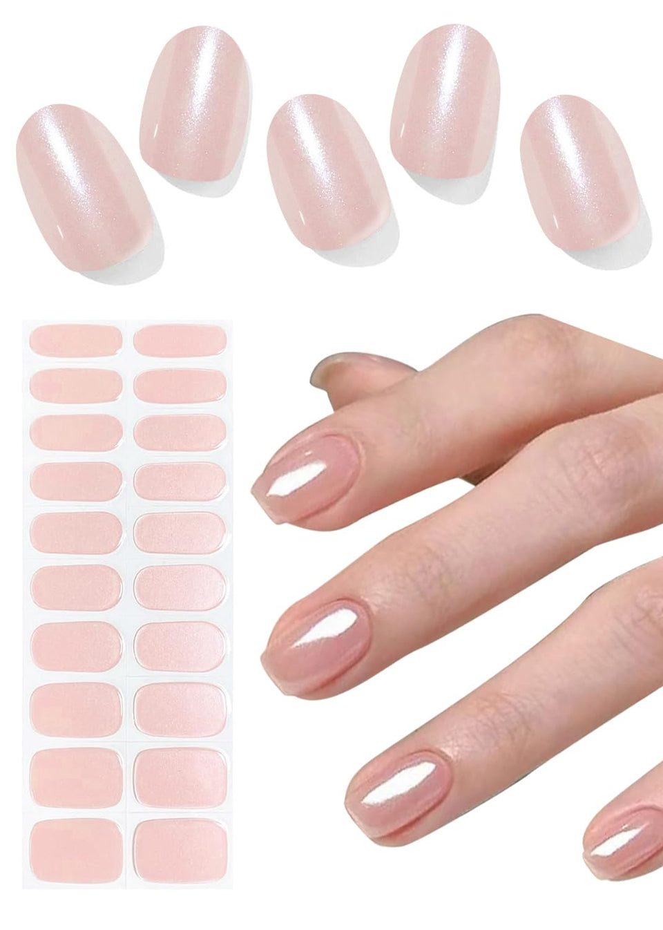 Wahrshei front packaging showing 20 glazed donut pink strips, clear product view and benefit