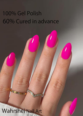 Wahrshei in-use at home showing cured Neo Pink strips delivering salon shine