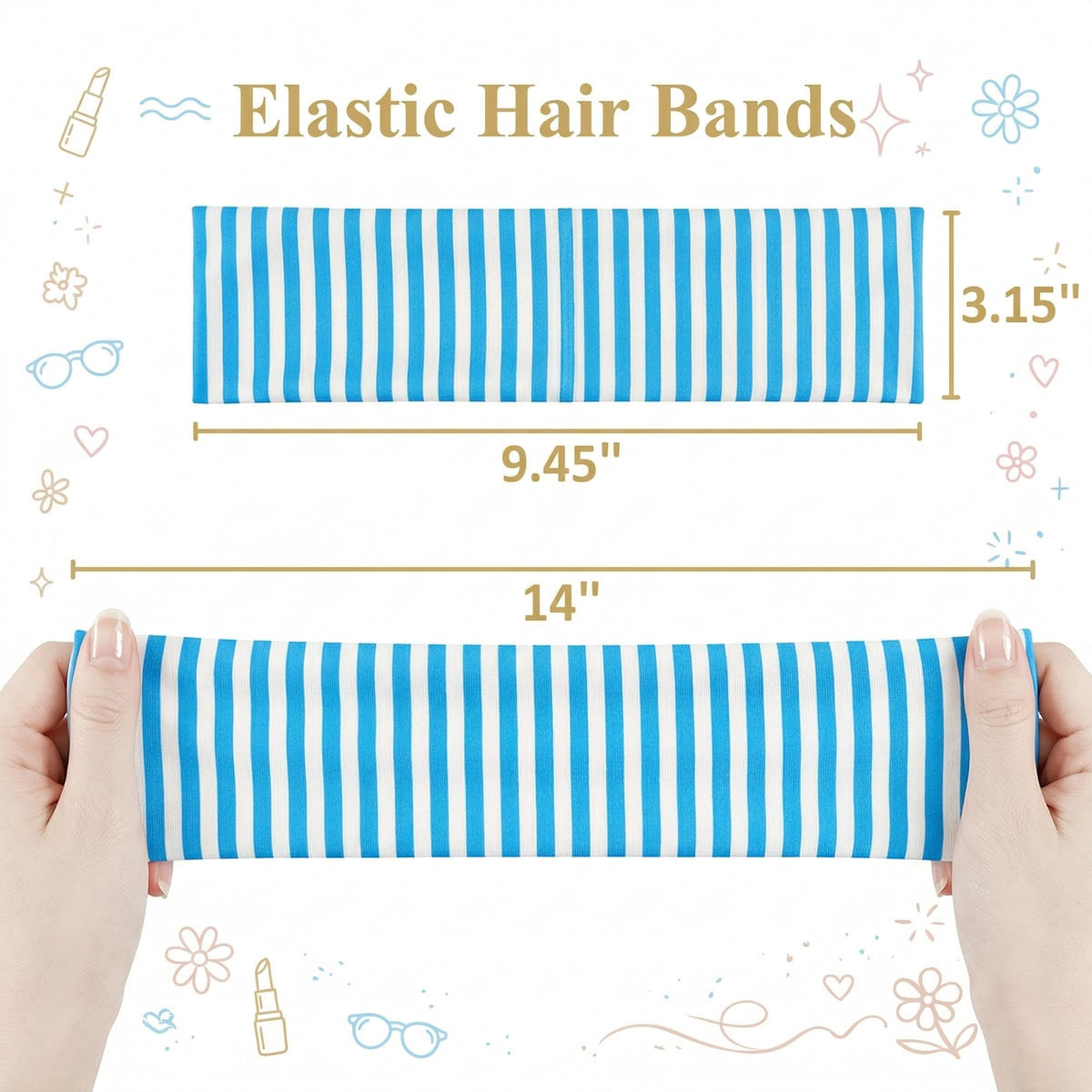 Waliah headband worn during yoga demonstrating secure non-slip fit