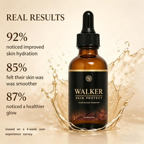 Walker skin absorption demonstration illustrating fast sink-in and non-greasy finish
