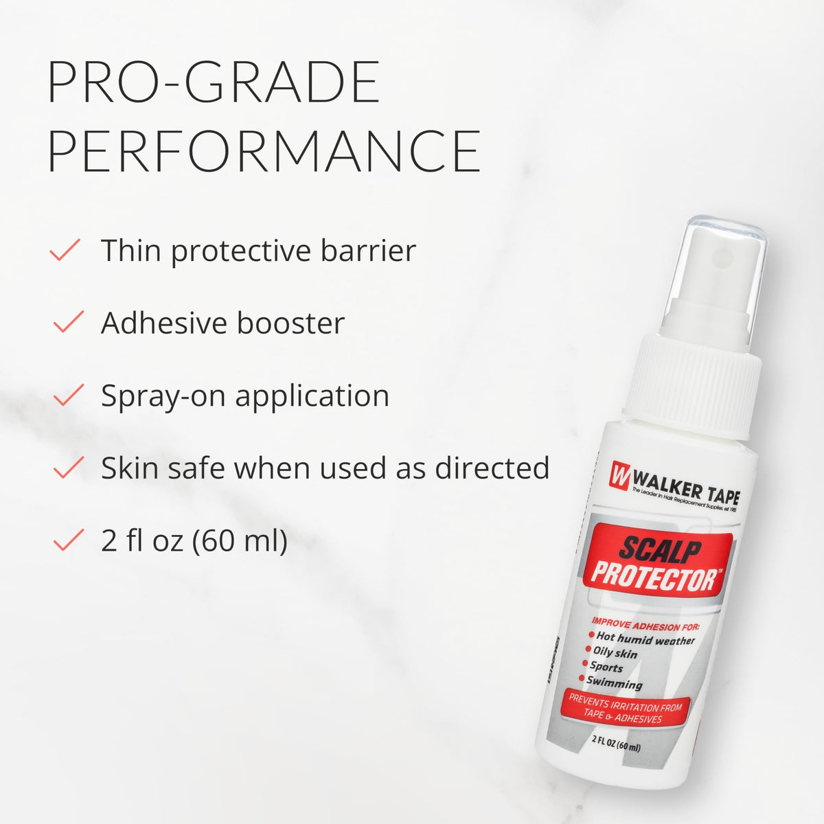 Walker Tape spray texture on skin highlighting thin protective barrier benefit
