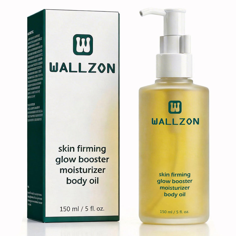 WALLZON front bottle view showing elegant glass packaging and premium label, conveys luxury
