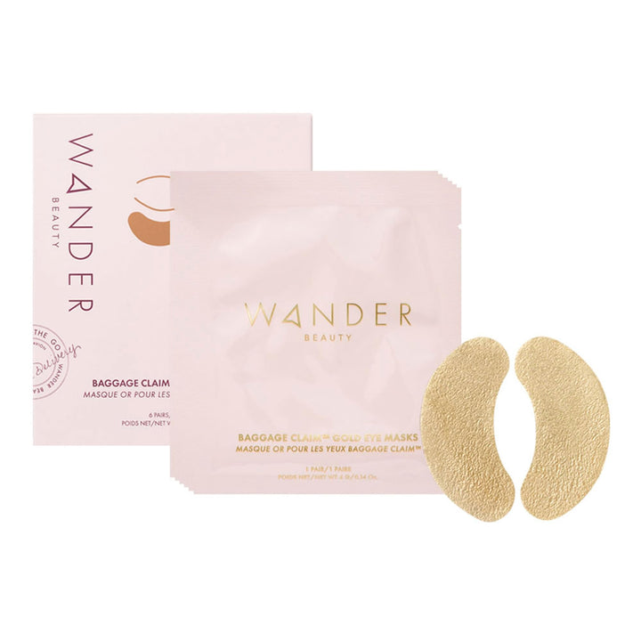 Wander Beauty front packaging showing gold foil box and six pairs