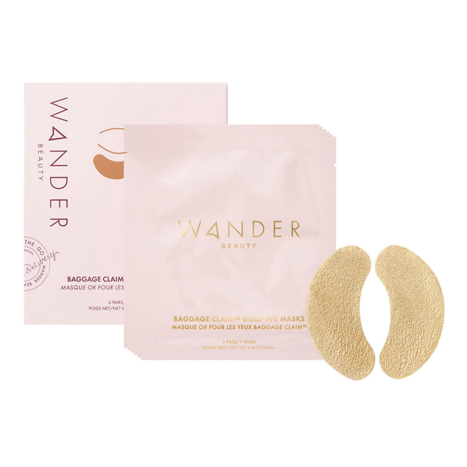 Wander Beauty front packaging showing gold foil box and six pairs