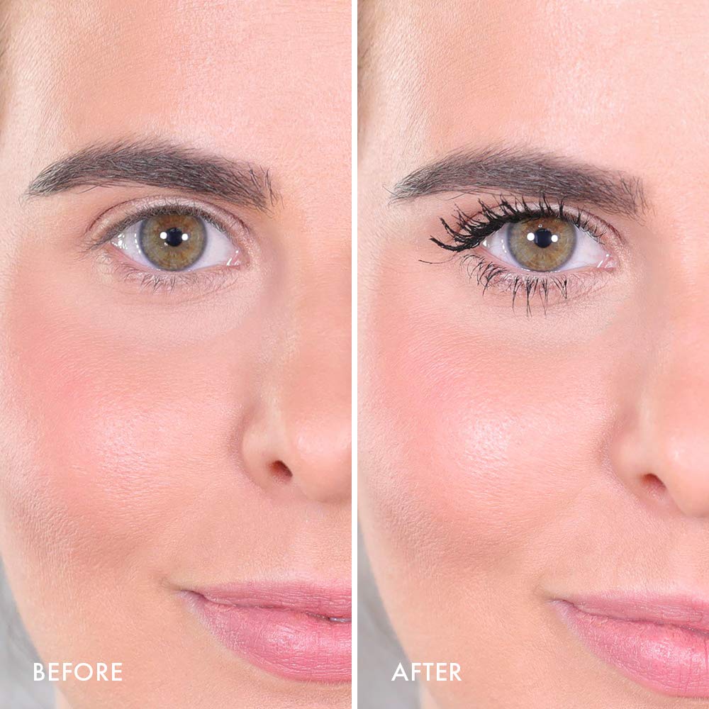 Wander Beauty before and after lashes illustrating length and separation