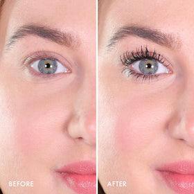 Wander Beauty mascara being applied to lashes for instant lift