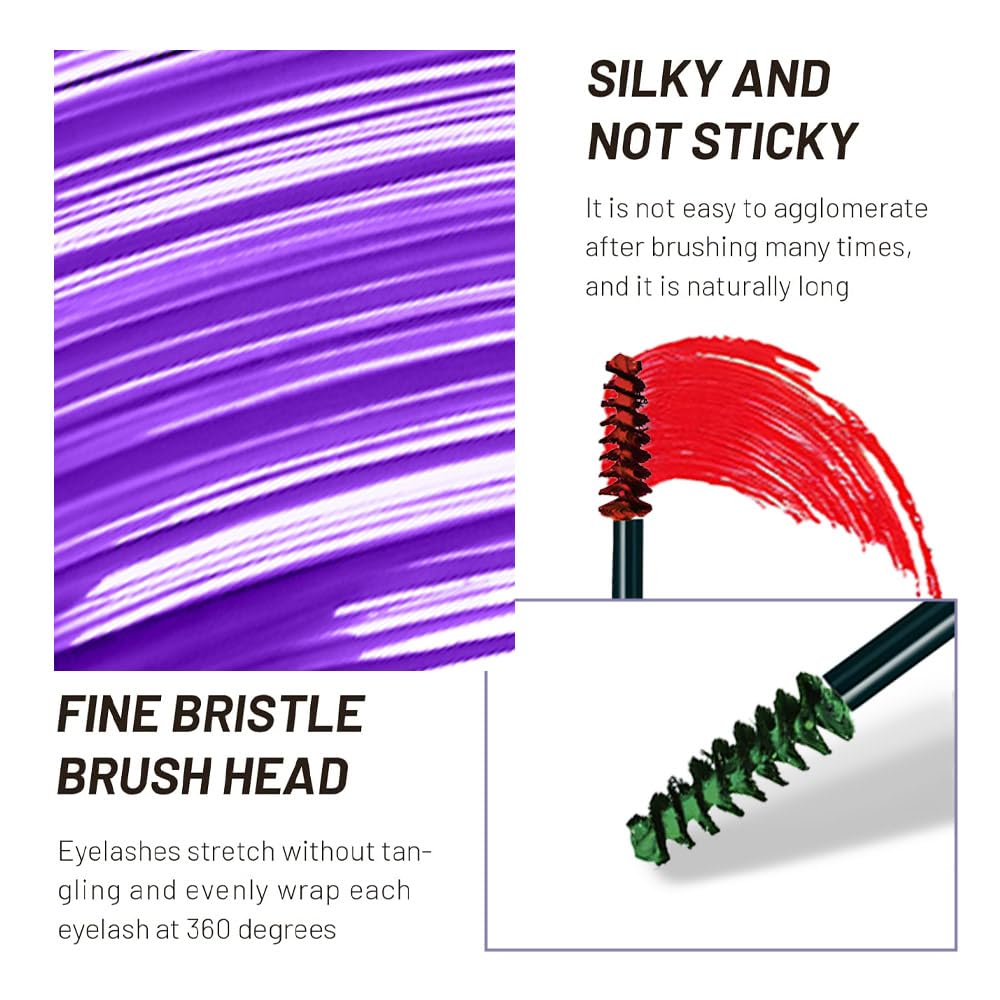 WanTuoluo mascara beside coin showing size and travel-friendly benefit