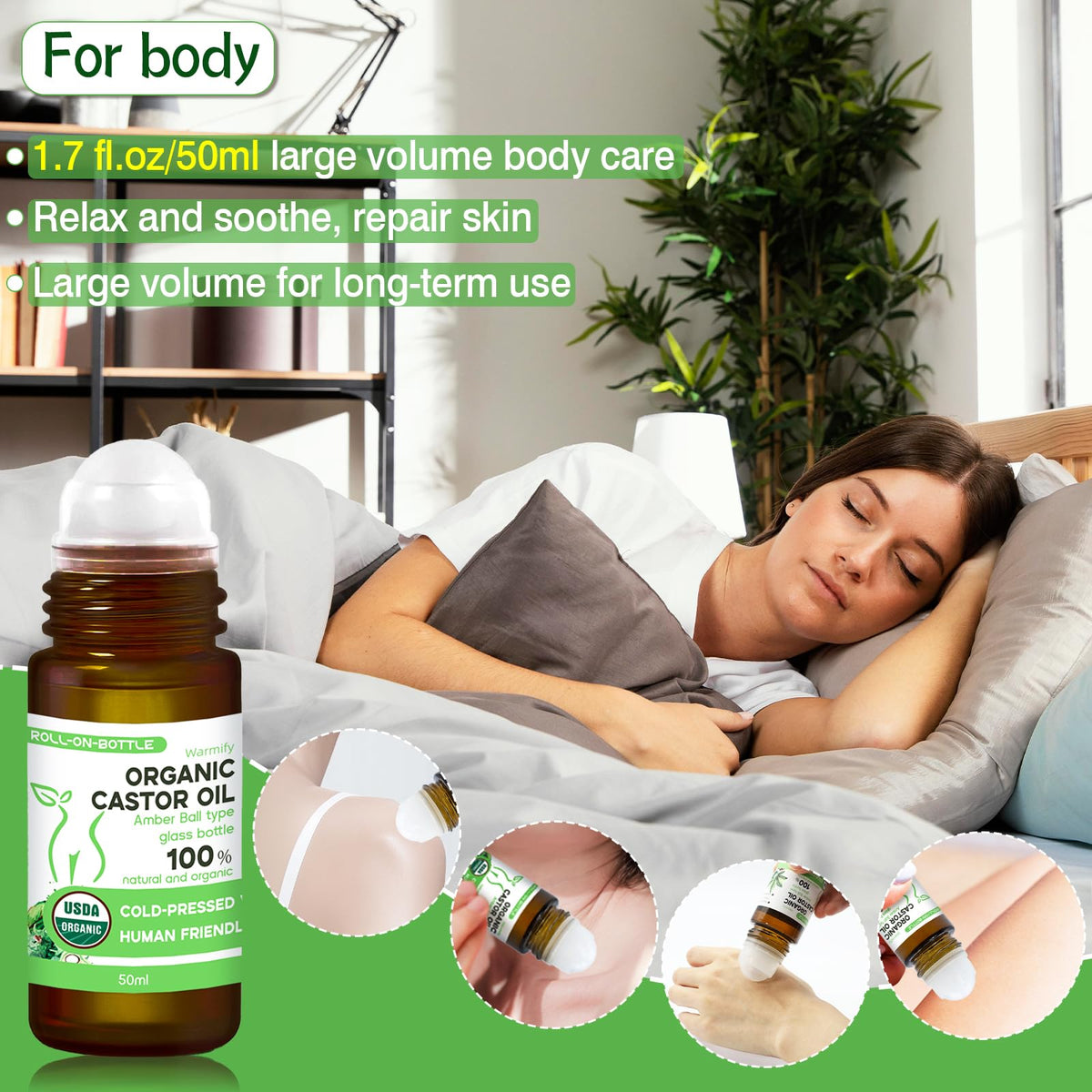 Warmify in a spa setting with gua sha tool showing enhanced massage and relaxing routine