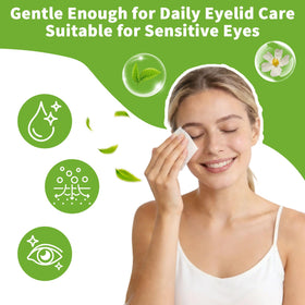 Warmify wipe removing mascara from lashes showing effective makeup cleaning