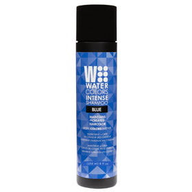 Watercolors blue front bottle showing product and brand for vibrant color refresh