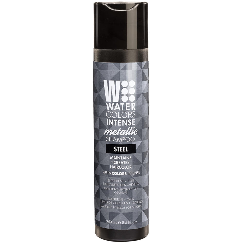 Watercolors STEEL front packaging showing bottle and label for brand visibility and easy identification