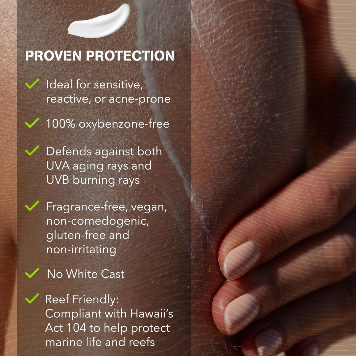 WATERMAN'S applying sunscreen to face and shoulder for water sport protection