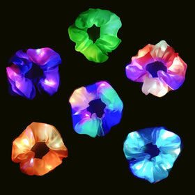 WATETTY front packaging showing six neon LED scrunchies and benefits