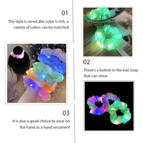 WATETTY scrunchie worn in ponytail demonstrating secure hold and style