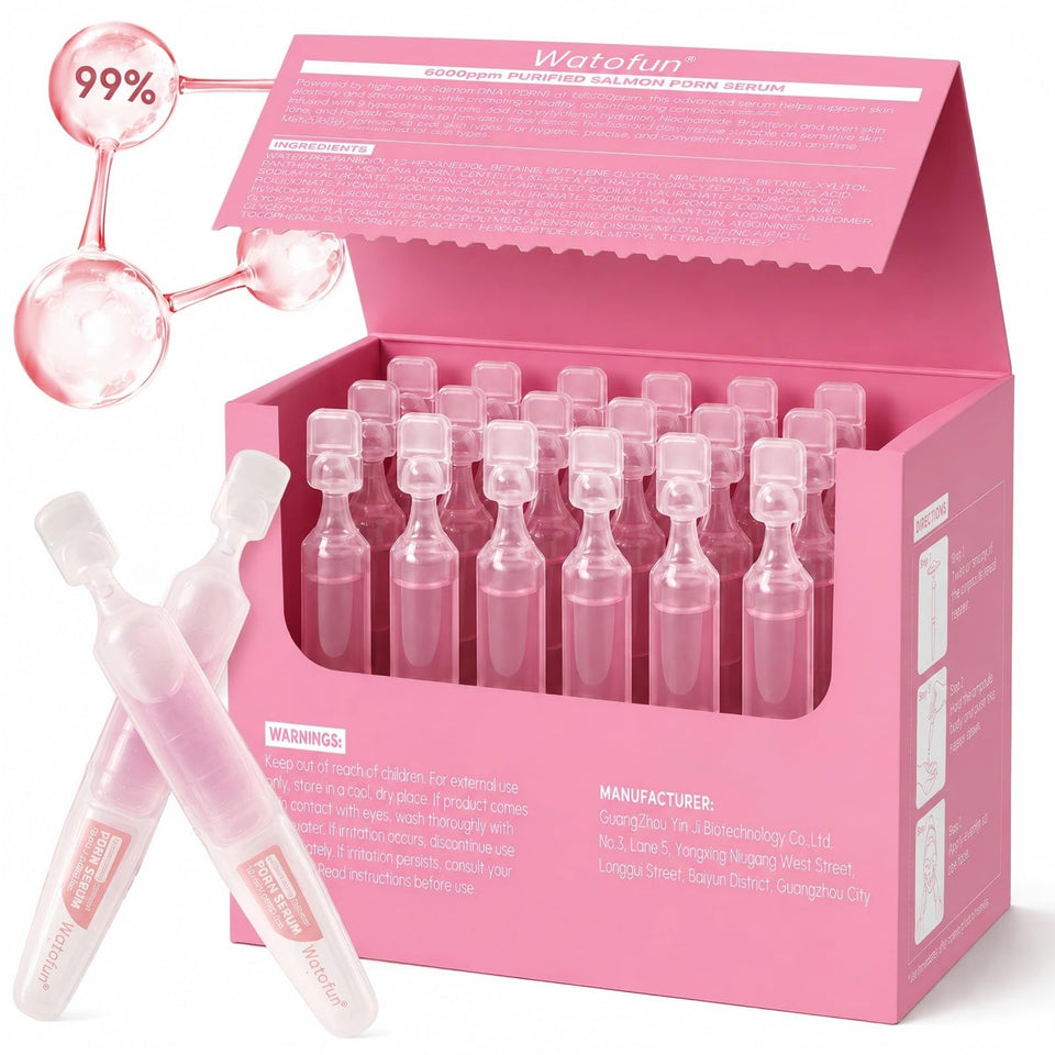 Watofun front packaging showing sealed ampoules and portability benefit