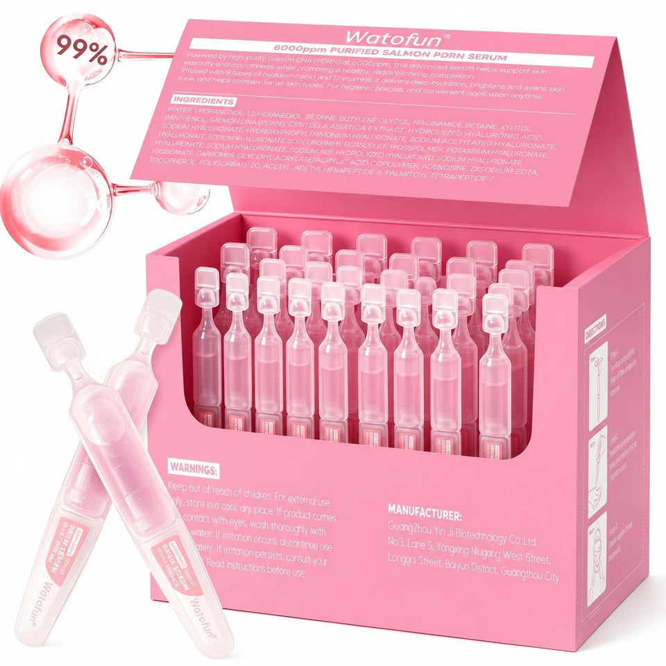 Watofun front packaging showing 40 sealed ampoules and benefits