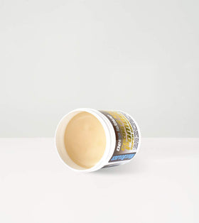 WaveBuilder open jar showing creamy cocoa and shea texture for smooth application