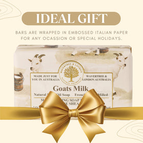 Wavertree & London embossed wrapping detail highlighting gift-ready presentation
