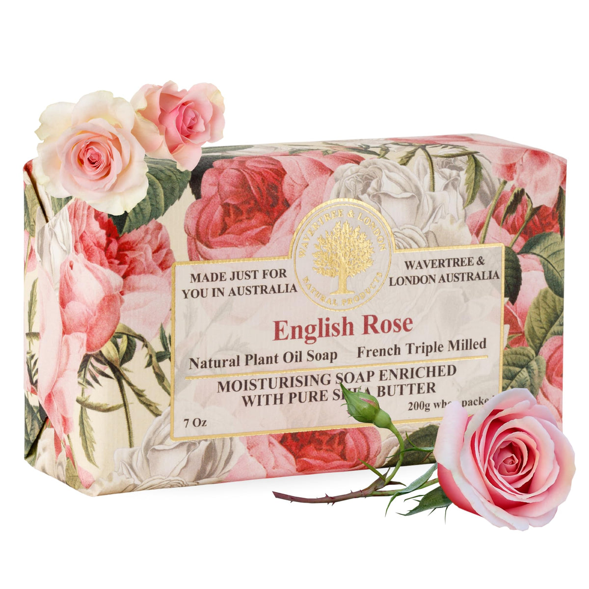 Wavertree & London front packaging showing English Rose scent and elegant branding