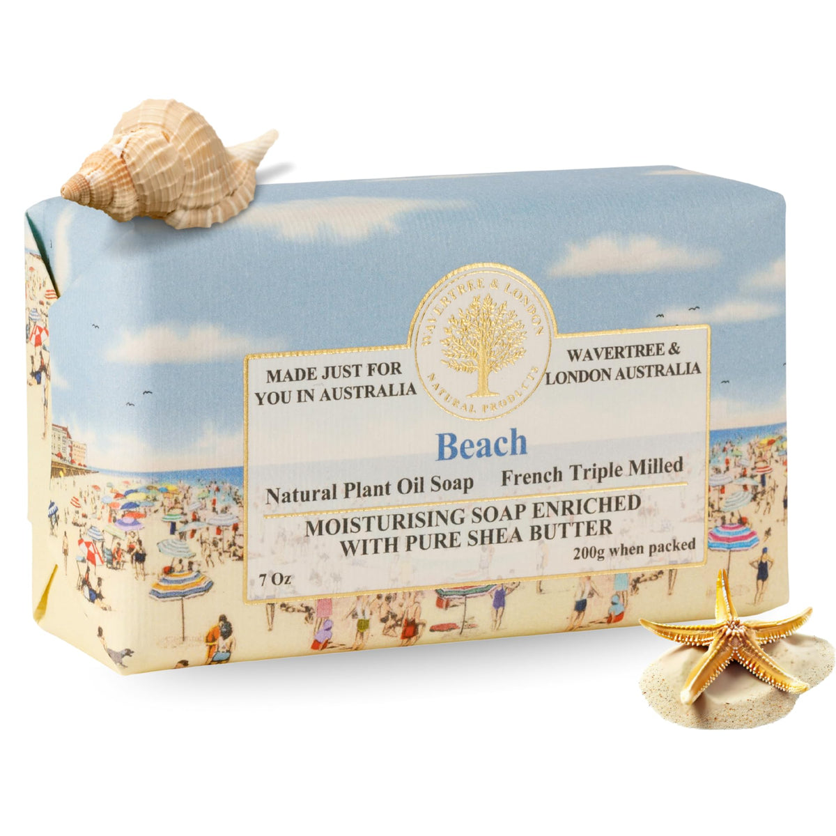Wavertree & London front packaging showing beach scent and premium gift appeal