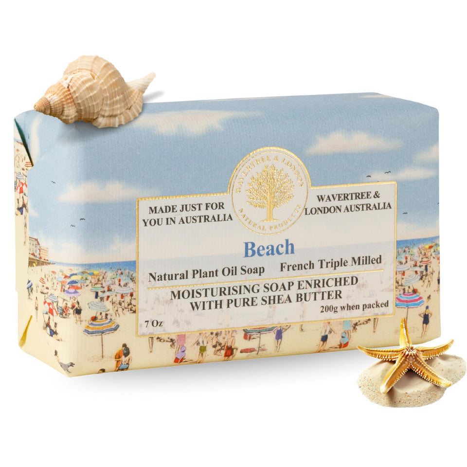 Wavertree & London front packaging showing beach scent and premium gift appeal