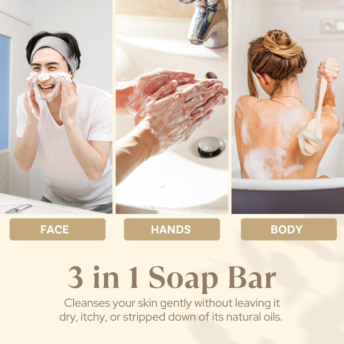 Wavertree & London bars on bathroom shelf creating a spa-like scent atmosphere
