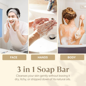 Wavertree & London bars on bathroom shelf creating a spa-like scent atmosphere