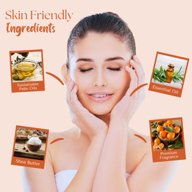 Wavertree & London ingredients label detail showing shea butter and plant-based benefit