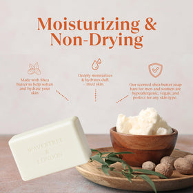 Wavertree & London soap lather in hand demonstrating moisturizing foam benefit