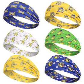 Wavyknot front packaging showing six banana headbands and bright colors for team look