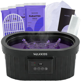 waxkiss front view with lid showing large capacity and easy operation