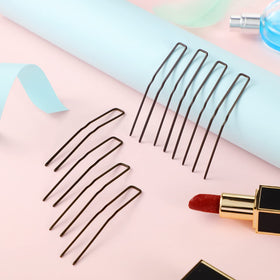 Waydress textured brown coating on pins highlighting a discreet look that blends with hair