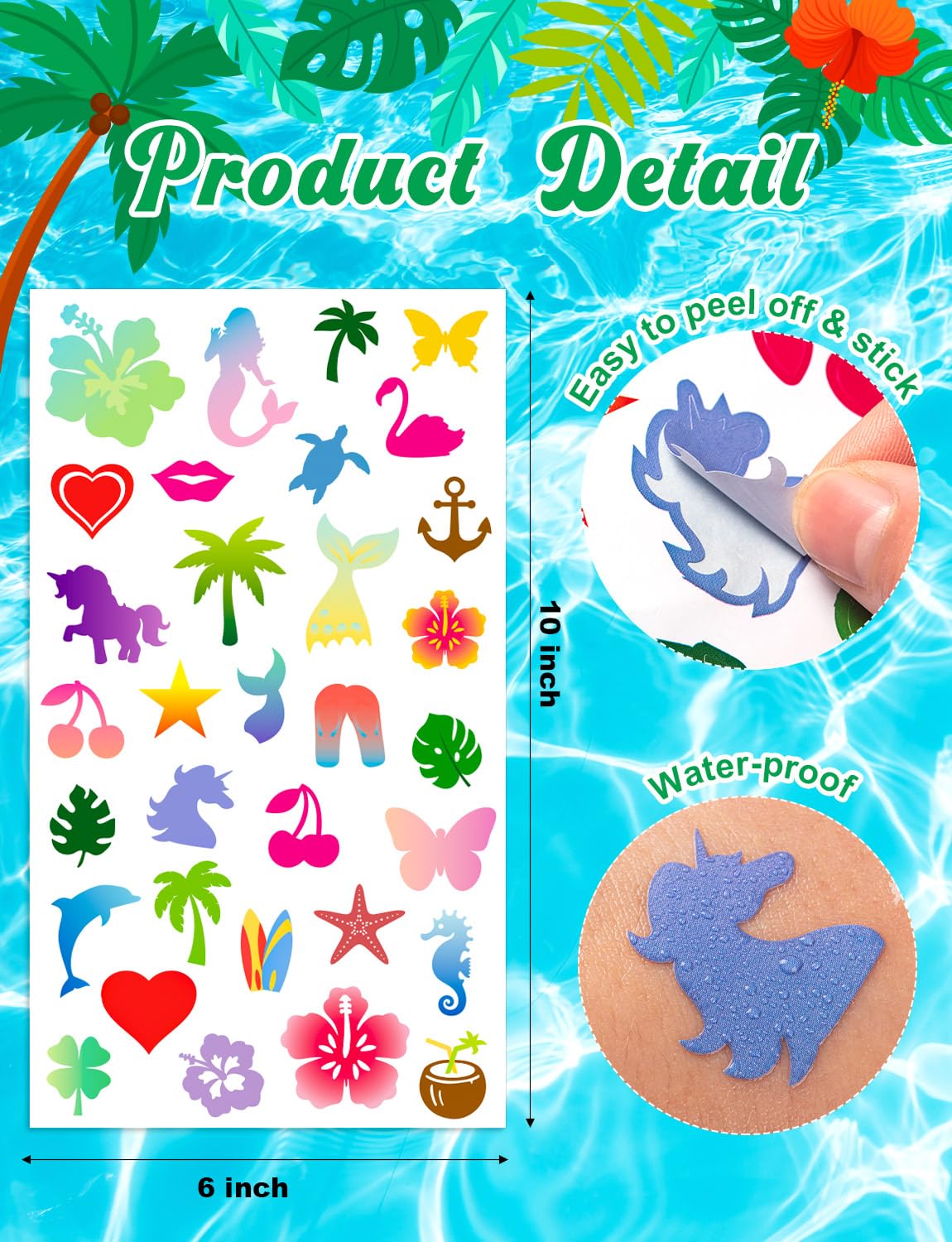 WDAHDHP close-up texture of sticker material highlighting waterproof quality
