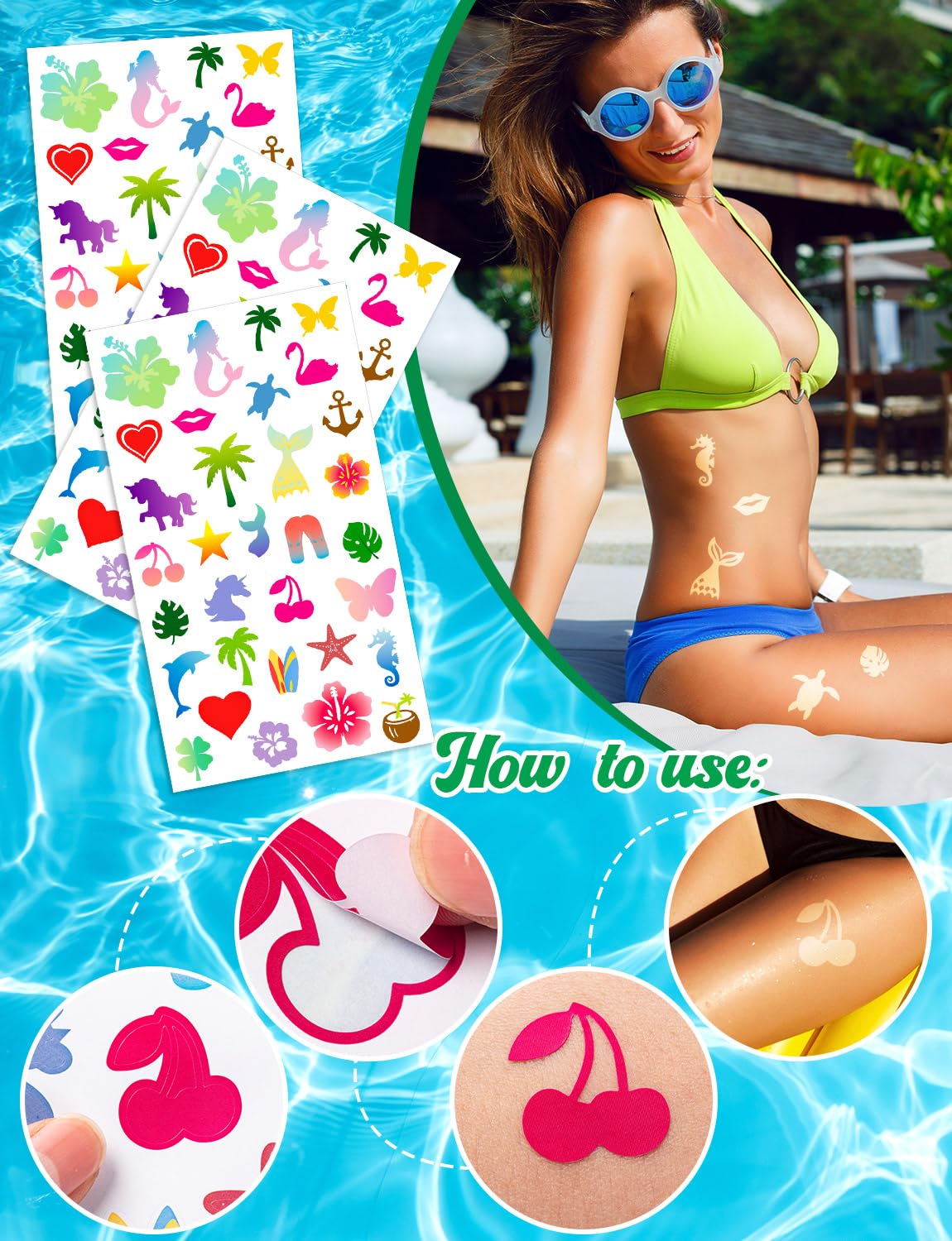 WDAHDHP face decoration in lifestyle setting adding playful summer style