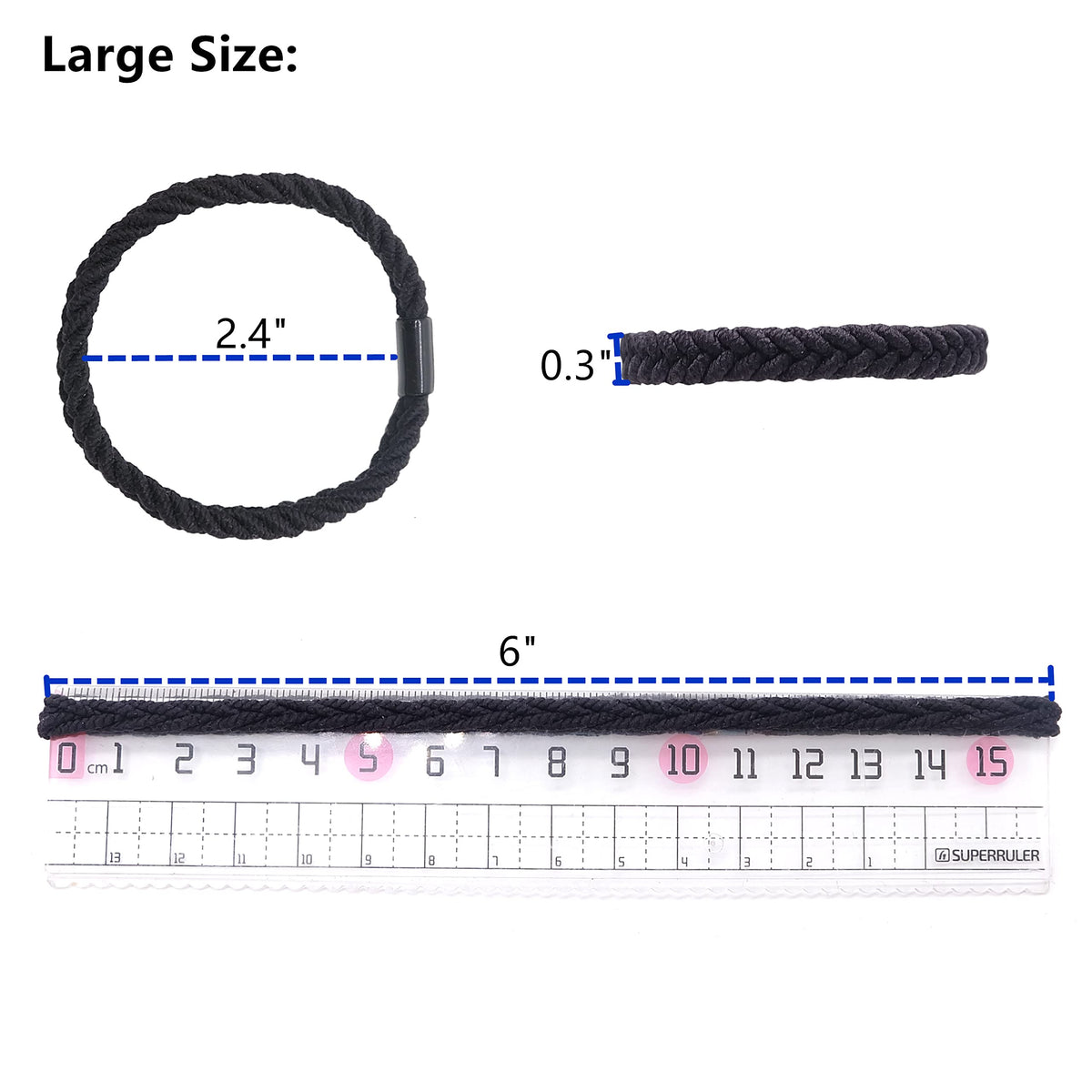 WDGROW hair tie holding a top knot bun without creasing or pulling