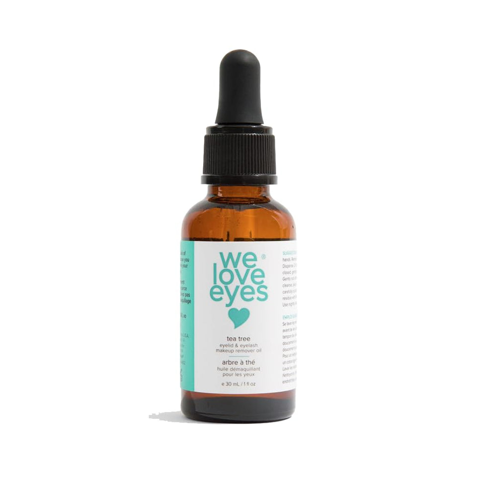 We Love Eyes front bottle showing clean packaging and gentle remover benefit