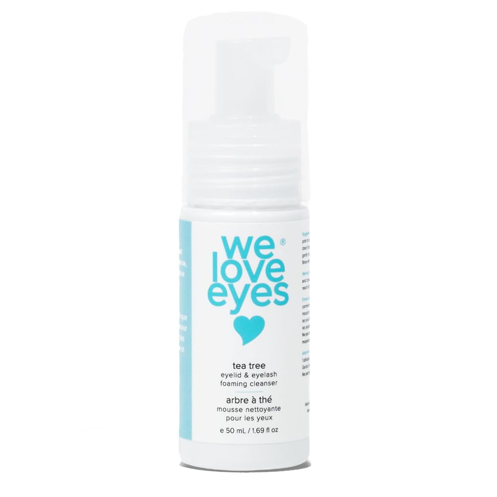 We Love Eyes front packaging showing cleanser and benefits