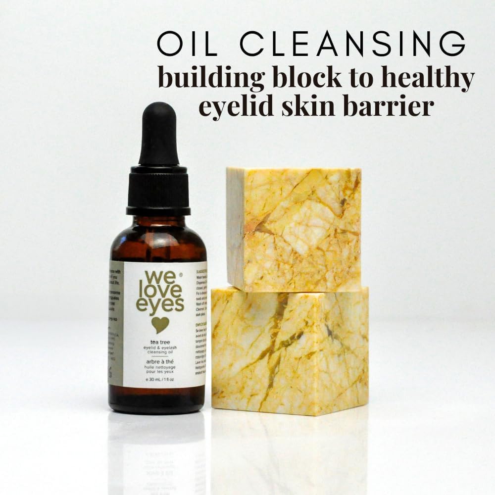 We Love Eyes product in use on eyelid margin showing gentle application benefit