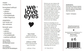 We Love Eyes packaging with foil seal showing product freshness and safety benefit