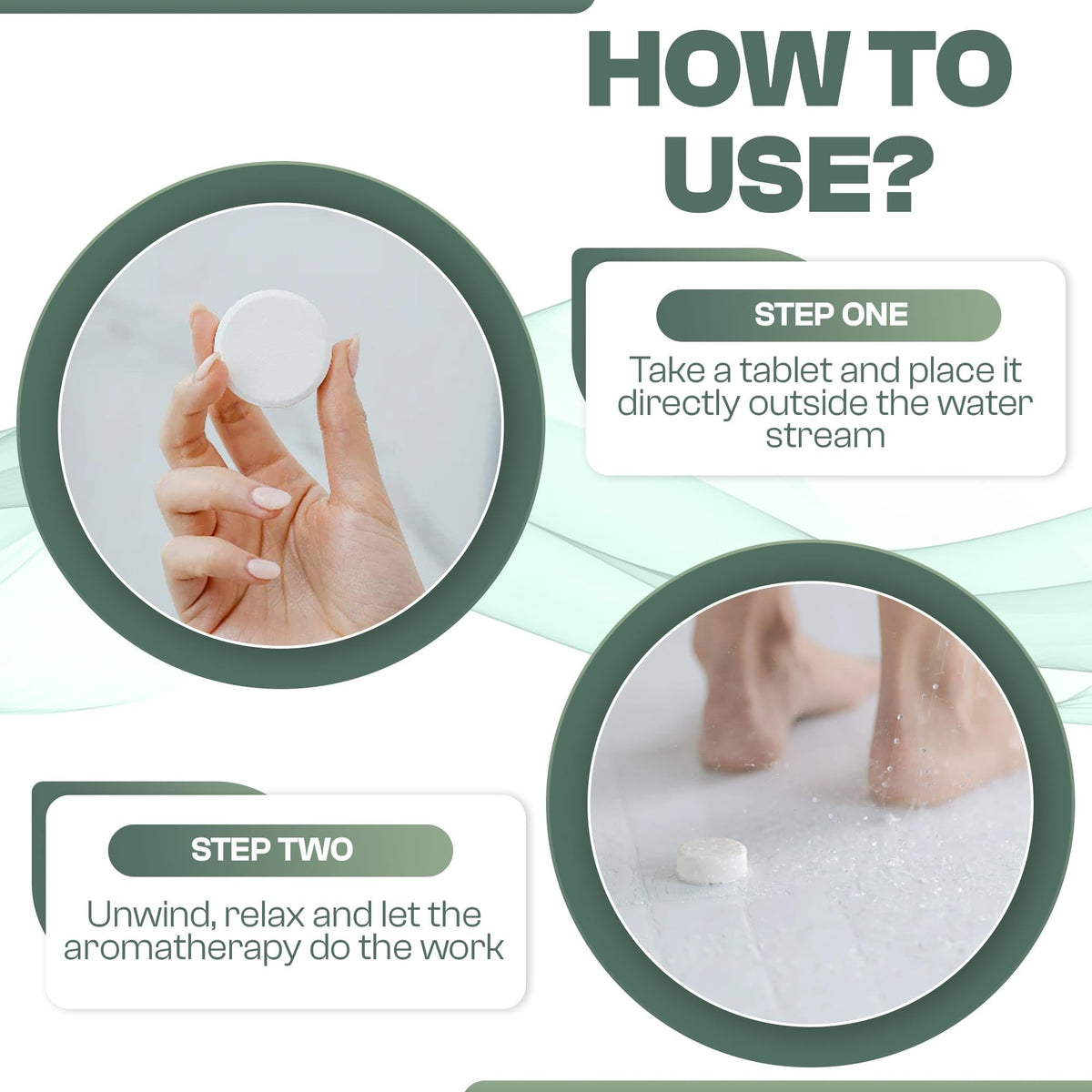We-Tab on a bathroom shelf with towels portraying spa-like self-care convenience